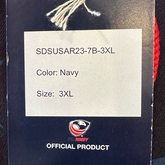 Official USA Rugby Stars and Stripes Hoodie, Size 3XL. - Picture 6 of 7